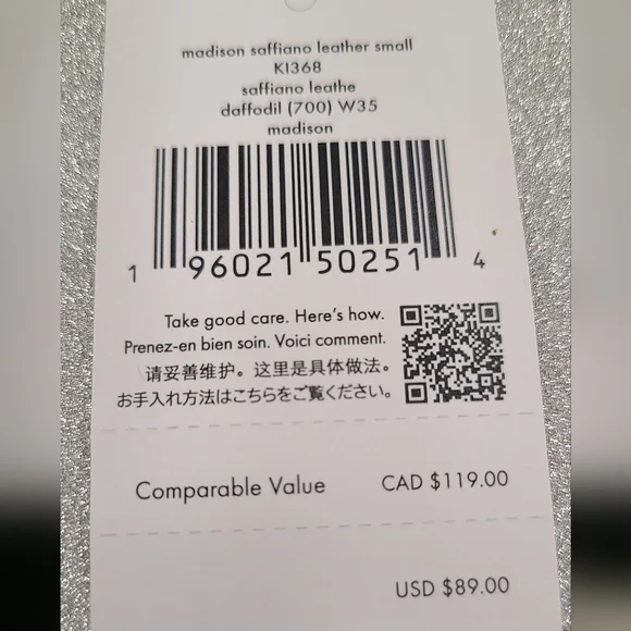 Kate Spade Yellow Card Holder NWT - Picture 4 of 4